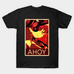 Houshou Marine AHOY Posterized T-Shirt